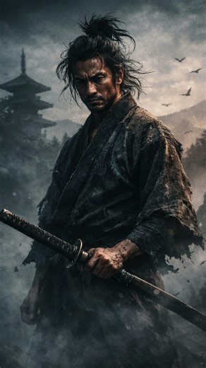 The Samurai Who Never Lost a Duel #shorts #history #samurai #miyamotomusashi #story #legend