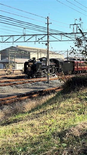 SLパレオエクスプレス 熊谷駅への送り込み 広瀬川原発車