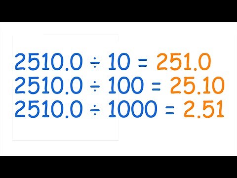 How to Divide Decimals by 10, 100,1000 Fast