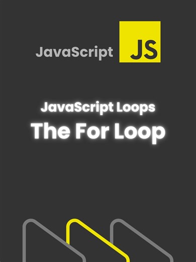 JavaScript Loops – The For Loop This lesson explains how for loops repeat actions a set number of times using a clear start condition, stop condition, and update step to control iteration. Follow for more web dev tips & tech explainers! #script_ish #learntocode #shortsfeed #TechTok #frontend #webdesign #Shorts #webdevelopment #JavaScript #JS #Loops #ForLoop