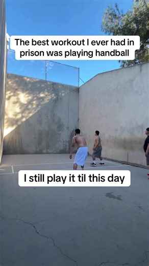 Prison handball #handball #workout #prison #jail #cardio