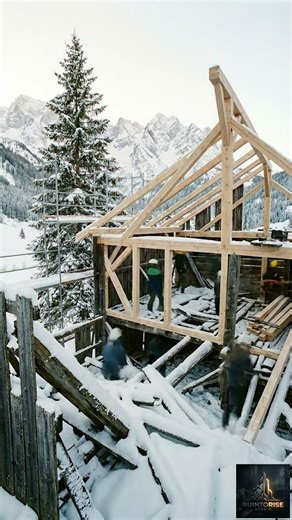 Satisfying DIY | Restoring an Abandoned Snow Mountain Barn in an Alpine Valley | Timelapse