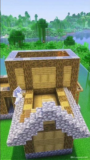 Minecraft:Villager Hall | Gracium House Tutorial🏡 #youtubeshorts #minecraft #shortvideo #trending