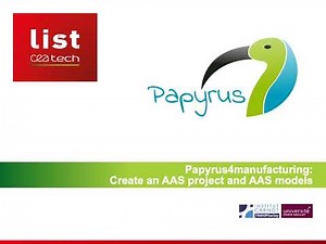 Papyrus4Manufacturing - Asset Administration Shell - AAS project and model creation