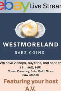 Your Sunday Mix of coins, bullion, notes, etc. | eBay Live Video