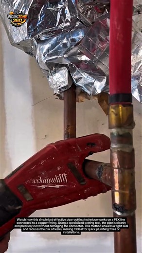 🔥 Genius Pipe Cutting Hack That Saves Time! #DIYPlumbing