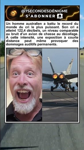 A scream so powerful it made it into the Guinness World Records #curiosity