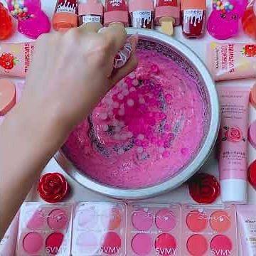 DIY Pink Icy Slime | ASMR Slime Relax