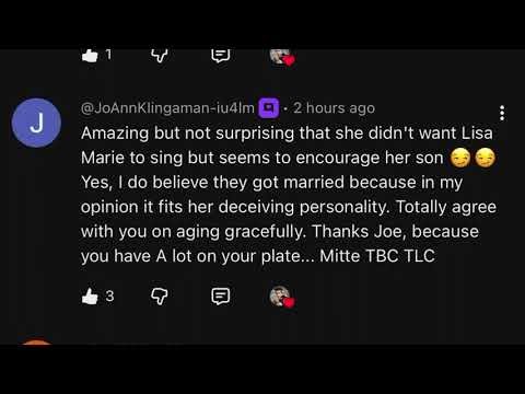 Joe Reading All Your Comments On Elvis And Prissy B ( DBA Priscilla) 