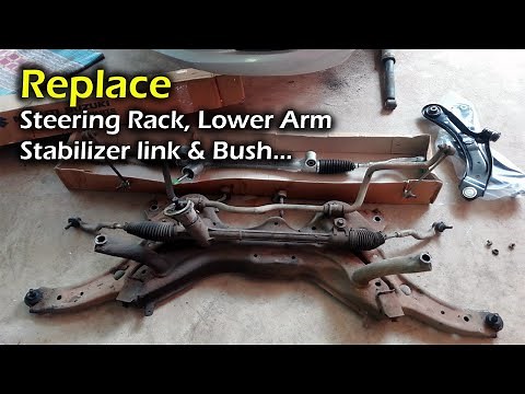 Replace Steering Rack, Lower Arm, Stabilizer Links & Bushings | Suspension Noise | Steering Noise