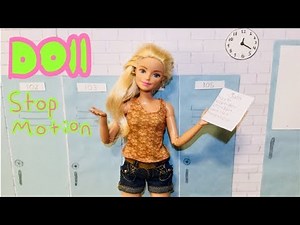 Doll stop Motion: "Back to School Struggles"Barbie Stop Motion