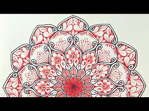 Mandala art. Step by step. Draw with me 🏵️