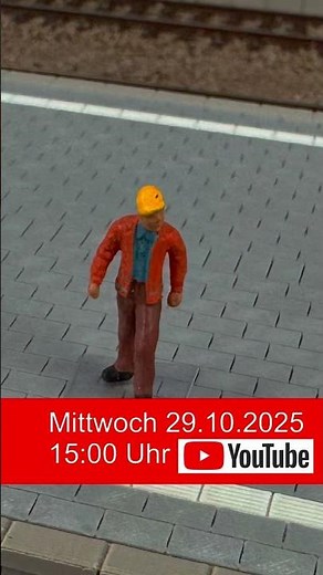 Moderner Bahnsteig in H0 im Bogen gebaut