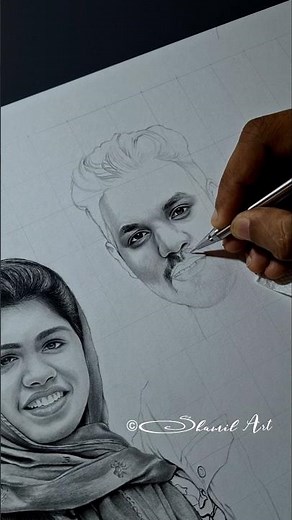 "Mustache" Pencil Drawing Step✍️ #mustache #pencildrawing #blending #shortvideo #shamilart
