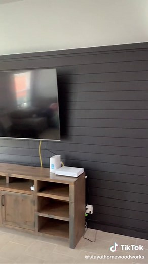 DIY Black Shiplap Accent Wall for Home Design