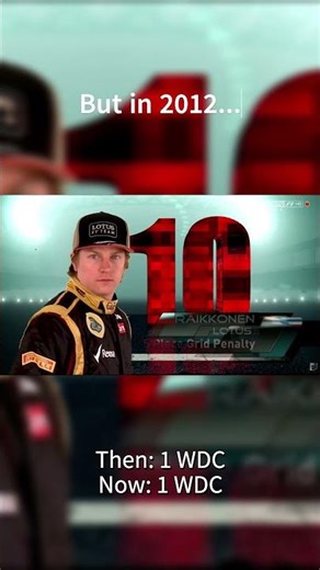 2026 vs 2012 F1 Grid