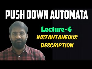 PDA-Instantaneous Description || Lecture-4 || PDA || TOC || FLAT
