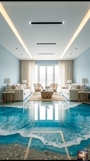 Ultimate 8D Epoxy Ocean Floor – Full Room Transformation #viral #trending