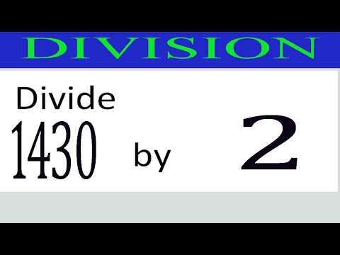 Divide 1430 by 2