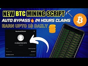 New BTC Mining Script Via Termux | 24 HOURS Claims | How To Earn BTC | ClaimBits (INSTANT PAYMENT)