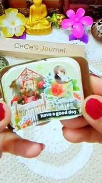 "Have a good day "Micro Mini creative journal idea #scrapbooking #creativejournaling