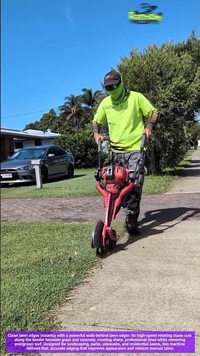 Most Satisfying Lawn Edging Machine You Need to See! | Perfect Grass Edge Tool