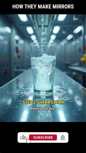 They put REAL SILVER on glass to make mirrors 🪞✨ #shorts