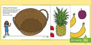 Making A Fruit Basket Cutting Skills Worksheet
