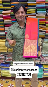 113 reactions | Long Broder and small Broder Pattu sarees...