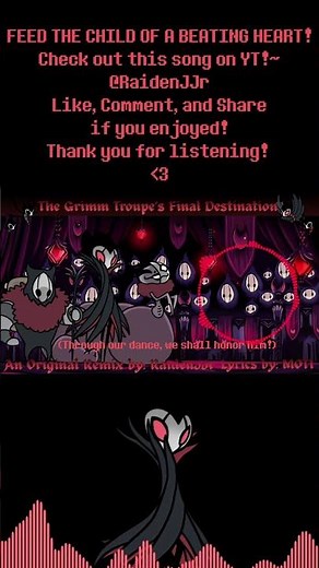 The Grimm Troupe's Final Destination WITH LYRICS [Hallow Sounds of Hallownest] #musicremix #fypシ