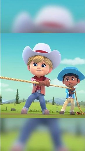 Rescuing Clover the Dino From a Scary Cliff! | Dino Ranch | Cartoons For Kids