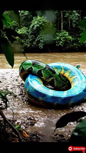 Hidden Camera Captures a Rare Colored Giant Python