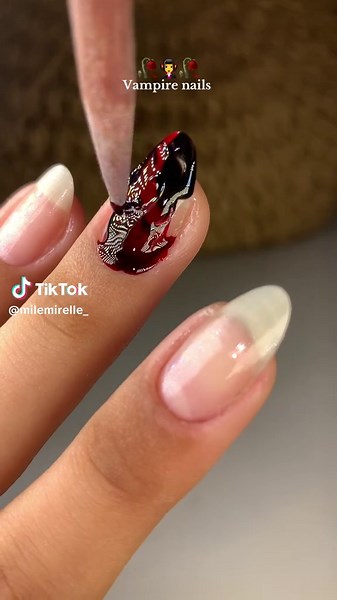 Vampire Nails Art Ideas for a Spooky Look
