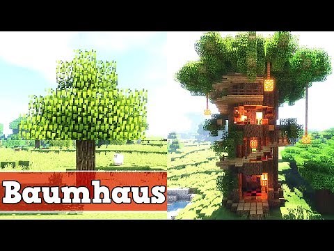 Minecraft Wie baut man ein Baumhaus | Minecraft Baumhaus bauen deutsch