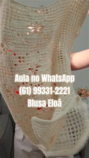 Essa blusa não passa despercebida na multidão. É impossível usar e não ser notada. #tejer #crochet 🧶