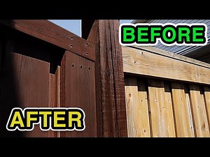 How to Stain a Wood Fence with a Brush