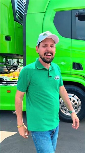 Green Scania R450: check out this beast up close