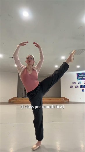 1 Ballet class per month btw