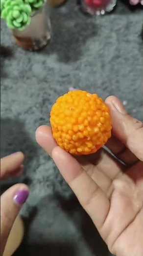 Laddu Candle Making | Handmade Soy Wax Indian Dessert Art #diycandle #diy #candlemaking #shortvideo