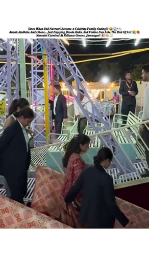 Even Ambanis & Dhoni Want the Jhoola 😂🎡 #Navratri