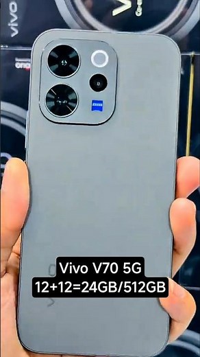 Vivo V70 5G Unboxing Authentic Black | 12+12=24GB/256&512GB | 6500 Mah🔋90W Fast Charger #vivov70