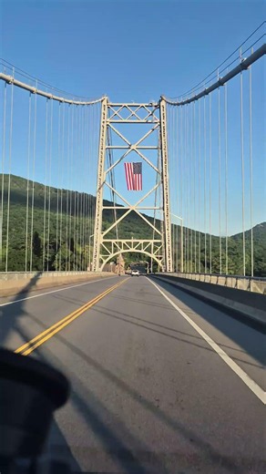 Bear mountain bridge at sunrise Hudson Valley NY