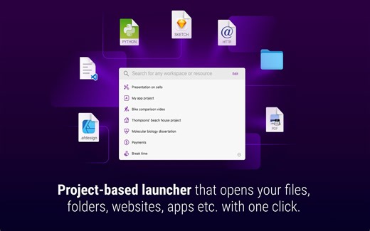 Workspaces：一件打开工作环境