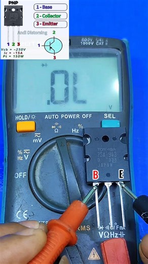 Andi Distorsing on Instagram: "Data pin 2SA1943 PNP Power Transistor and how measure it #2SA1943 #PNPTransistor #DataSheet #DataPin #PowerTransistor #TransistorTest #Electronics"