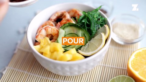Perfecting the Poke Bowl: Shrimp and Mango