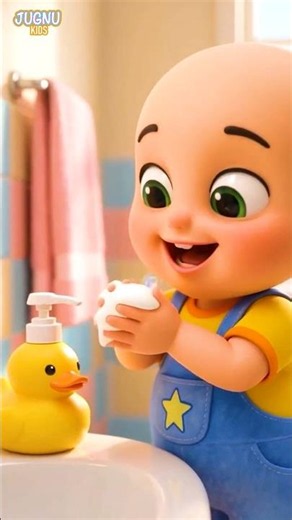 Mom Teachs Baby To Wash Your Hands | Good Habits | Baby Cartoon Song #shorts