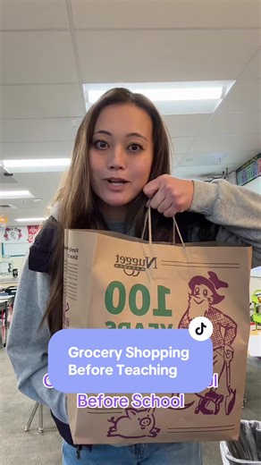 Morning Grocery Shopping Before Teaching