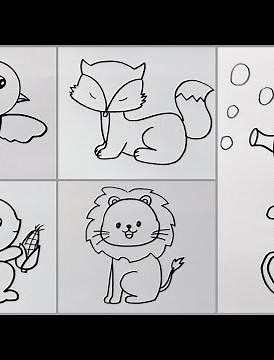 Easy drawings step by step for beginners | Cool Things to Draw: Easy, Cool, Cute and Fun Ideas