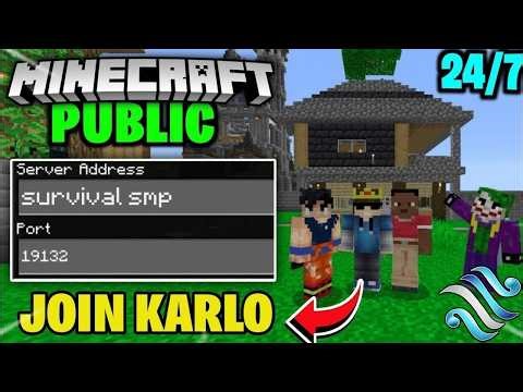 Minecraft Public SMP Live | 24/7 Public Server | Java + Pe | Anyone Can Join #minecraftlivestream