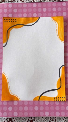 Learn how to make beautiful front page design for project work. Easy border design ideas. #shorts